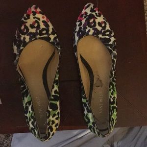 Nine West leopard flats